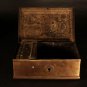 Antique British Colonial Betel nut Brass Box with compartment