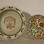 Antique Chinese enamel decorated porcelain lidded dish