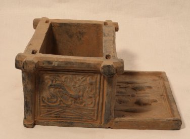 Chinese Pottery Han style Well Head Model with Zodiac Animals