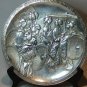 Japanese Meiji Silver Clad Charger with Geishas