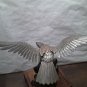 Japanese Meiji Bronze okimono Hawk on Rockery base signed
