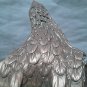 Japanese Meiji Bronze okimono Hawk on Rockery base signed