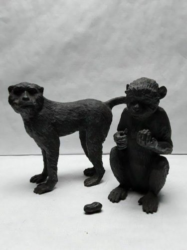 Japanese Taisho - Showa Monkey Okimono set