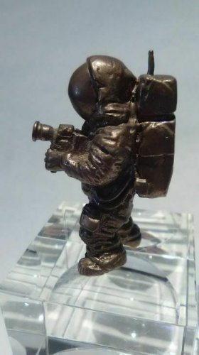 Bronze Sterling Lanier Sci Fi Mid Century Bronze Astronaut figure