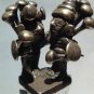 Ancient Moche solid cast silver Tumi Sceptre c 300 AD with Warriors