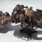 Chinese cast pewter and gilt dragon Scholars paper weight