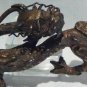 Chinese cast pewter and gilt dragon Scholars paper weight