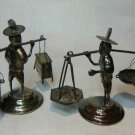Vintage Sterling Silver Chinese Place card Holders