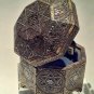 Early Spanish Toledo Gold and Silver inlaid steel Jewel case
