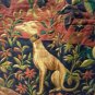 1960s Italian "La Dame de la Licorne " Baroque style printed Tapestry