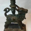 Indian Hindu 18-19thc Bronze Nandi Incense or Joss stick holder