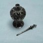 Middle Eastern Sterling Silver Perfume bottle Hand tooled
