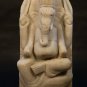 India 19thc Hindu white marble sculpture of lord Ganesha