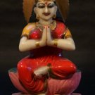 Indian 19th c Hindu temple marble figure of mother goddess Devi