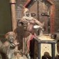 Attb Anton Chotka Austrian cold paint Mosque lamp with bronze figures
