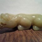 Antique Chinese Green Jade Crouching Tiger figure