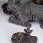 Austrian Mideastern Camel Censor and Cobra Candlesticks as is