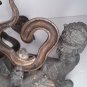 Austrian Mideastern Camel Censor and Cobra Candlesticks as is