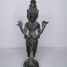 Antique Indonesian Bronze Javanese Standing 4-Arm Shiva Statue