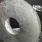 Ancient Neolithic Bi disk in celadon colored Jade