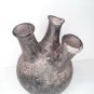 19-20thc Uganda triple spout Ganda magic drinking pot