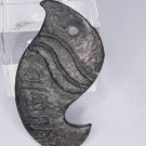 Rare Hongshan Flat Nephrite Pendant with Writing