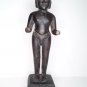 17-18th c Bengali solid cast Bronze Temple Krishna statue