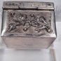 Chinese Silver trinket stash Herb Box with repousse work #3