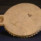 Indian 18th -19th c Golden sandstone Footed tray with a geometric Band