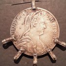 restrike Maria Theresa Thaler Silver Pendant Tribal pendant coin