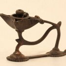 Antique Orissa Region Hindu lost wax bronze hand held oil lamp