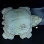 Hongshan Chicken Bone Jade Snapping Turtle Toggle Pendant