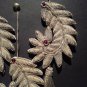 Near Eastern Mughal type silver threaded embroidered ornament tassels