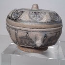 Chinese or Sawankhalok Blue and White lidded box fine condition