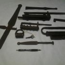 Box of Antique Continental Asian hand made Locks lot 5