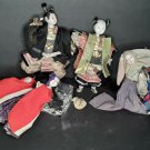 Japanese Meiji Group lot of Samurai dolls