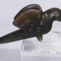 Ancient Chinese Nephrite Jade Toggle Pendant of a free standing bird