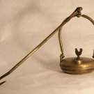 Fine quality cast Brass Betty Lamp with Rooster finial age unknown