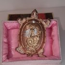 1980s Chinese Gold leaf black ink cake of Turtle with Dragon and pearl