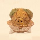 Chinese tomb Offering Food Model of a Boars Head on a Platter