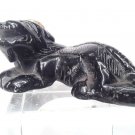 Chinese Tang Style Black Jade? recumbent foo dog Lion scholar object
