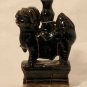 Chinese Ming Style Brown Glazed Foo Dog Candle Stick