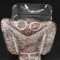 Hongshan Red Brown Jade Nephrite Owl Toggle pendant figure