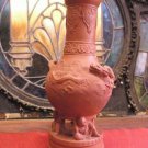 Japanese red Yixing type clay molded vase