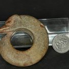 Neolithic Honshan Dragon Bi disk in Nephrite