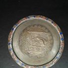 Vintage Chinese Brass cloisonné and enamel large lidded box