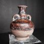 Swankhaloc brown glazed Lug Handled Mini Glazed Urn