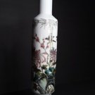 Chinese Republic Floral Painted Poem Vase Signed
