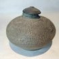 Korean Silla incised rounded pot with lid