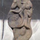Early Chinese white Jade? pebble Pendant of flowers